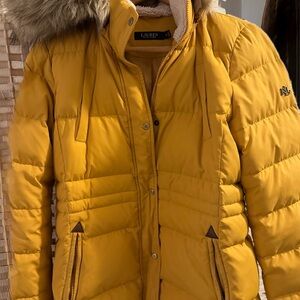 Lauren Ralph Lauren Mustard Puffer Jacket